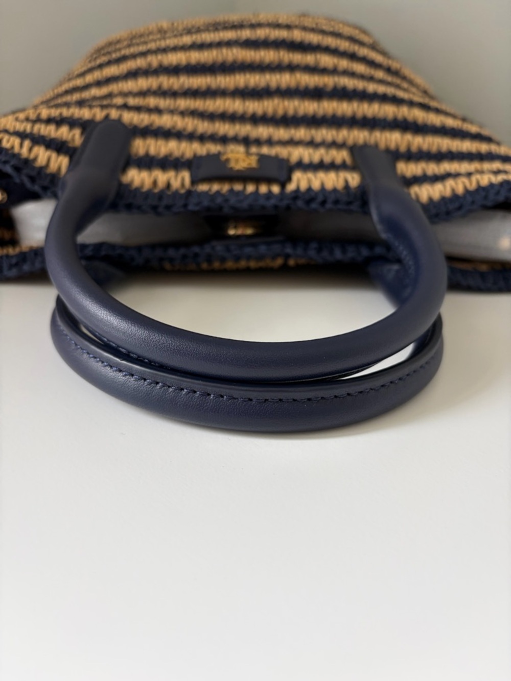 Ralph Lauren Brie Medium Striped Tote Bag - Picture 9 of 11